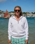 COORDINATES QUARTER ZIP | WHITE