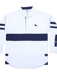 HALYARD DECK SHIRT | NAVY STRIPE