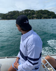 HALYARD DECK SHIRT | NAVY STRIPE