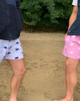 ELEPHANT SWIM SHORTS | WHITE