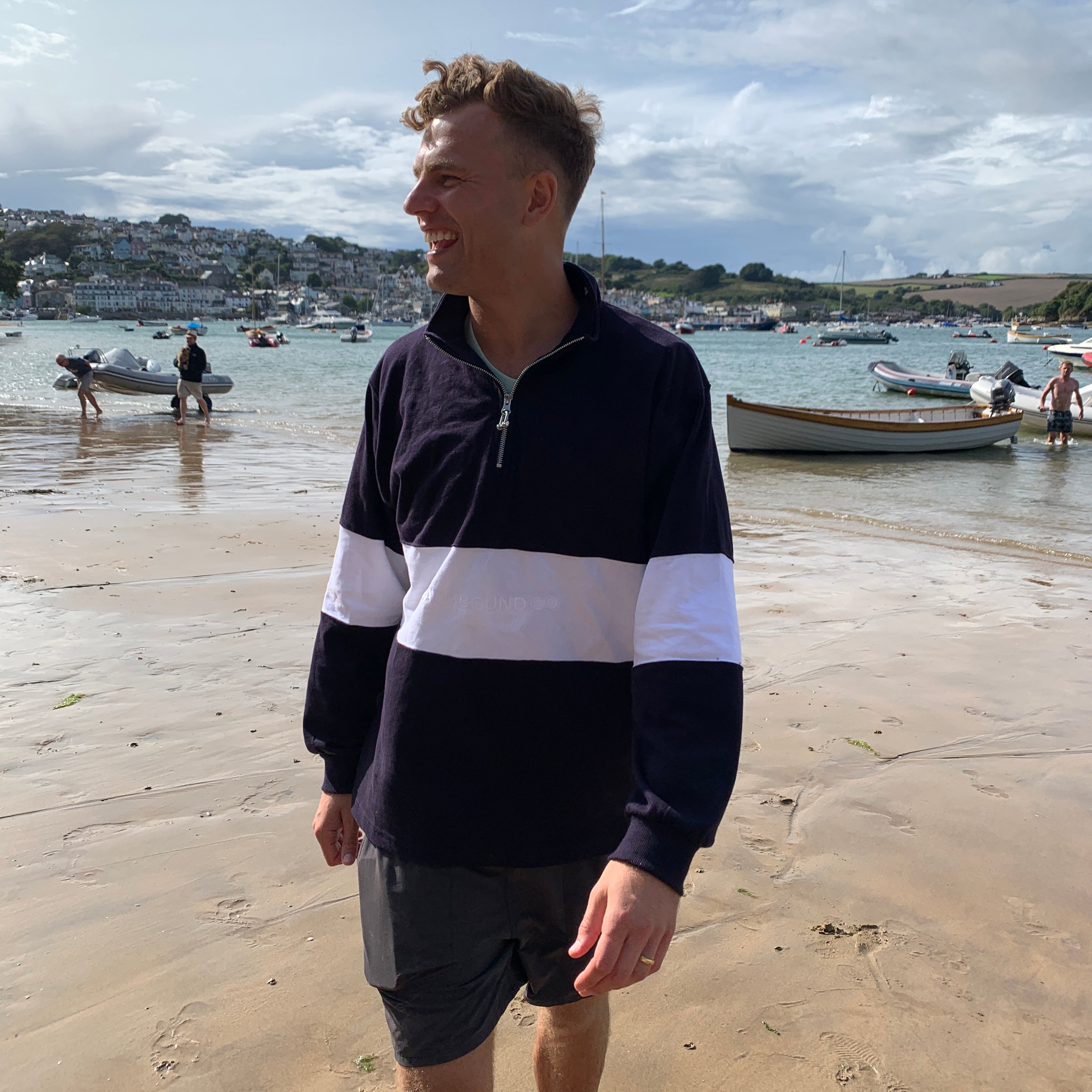 SPINNAKER QUARTER ZIP | NAVY