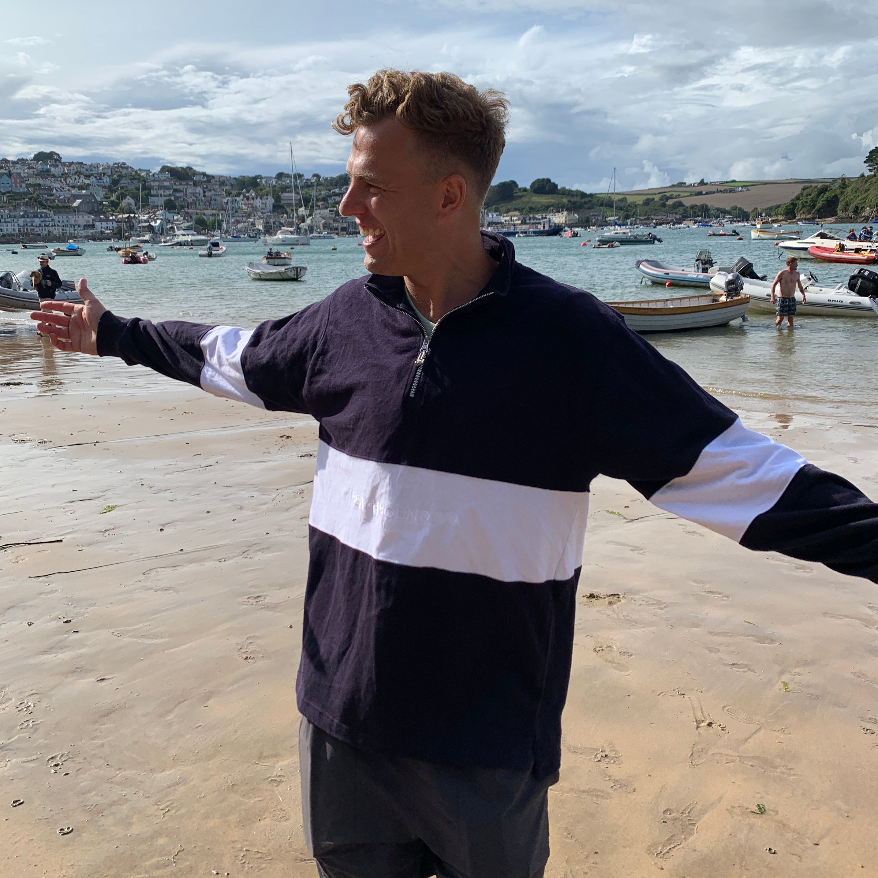 SPINNAKER QUARTER ZIP | NAVY