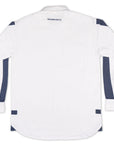 SNOWBOUND DECK SHIRT | WHITE WITH NAVY