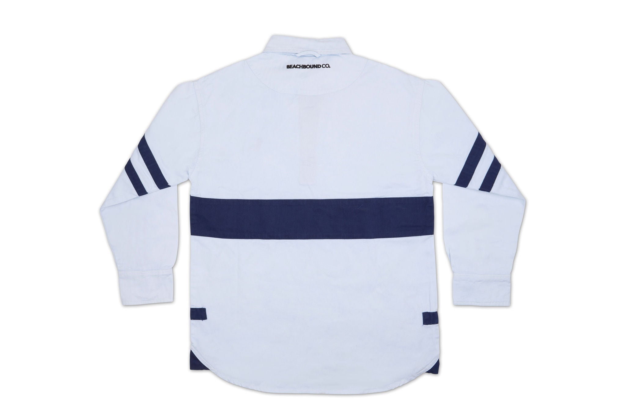 HALYARD DECK SHIRT | NAVY STRIPE